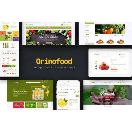 Orinofood - Organik Opencart Teması