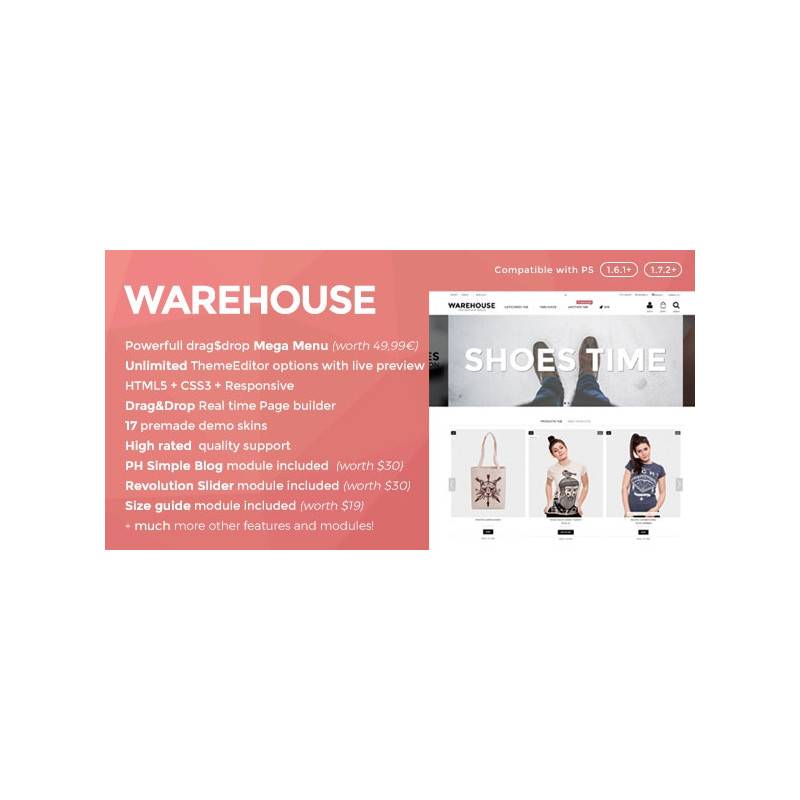 Warehouse - Responsive Prestashop 1.6 & 1.7 theme