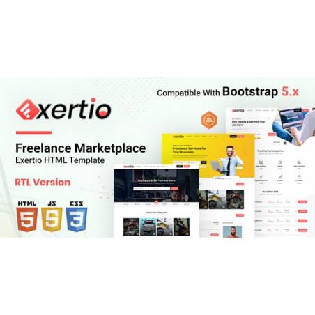 Exertio - Freelance Marketplace WordPress Teması