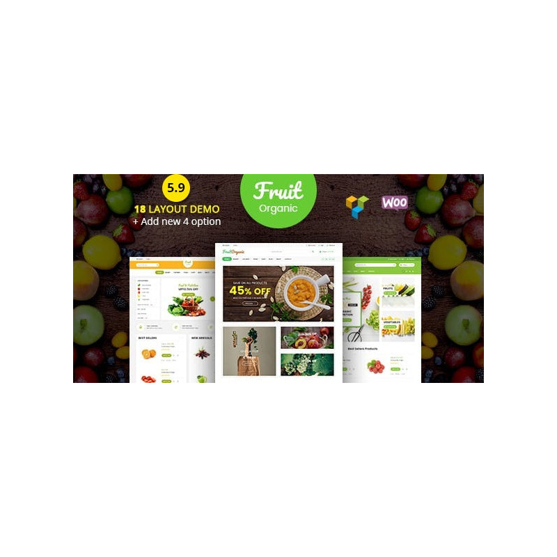Food Fruit - Organik Çiftlik, Doğal Woo Commerce Word Press Teması
