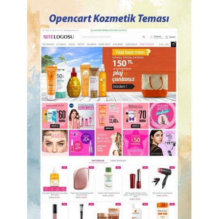 Opencart Kozmetik Satış Teması
