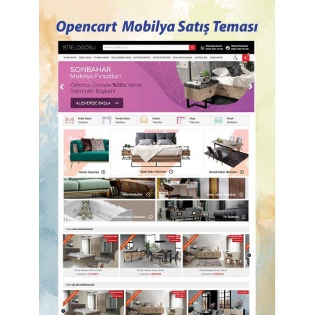 Opencart Mobilya Satış Teması