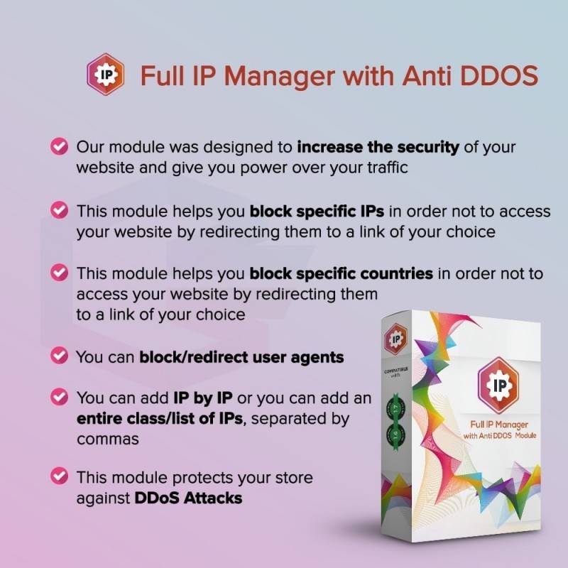 Anti DDOS Modülü ile Tam IP Yöneticisi